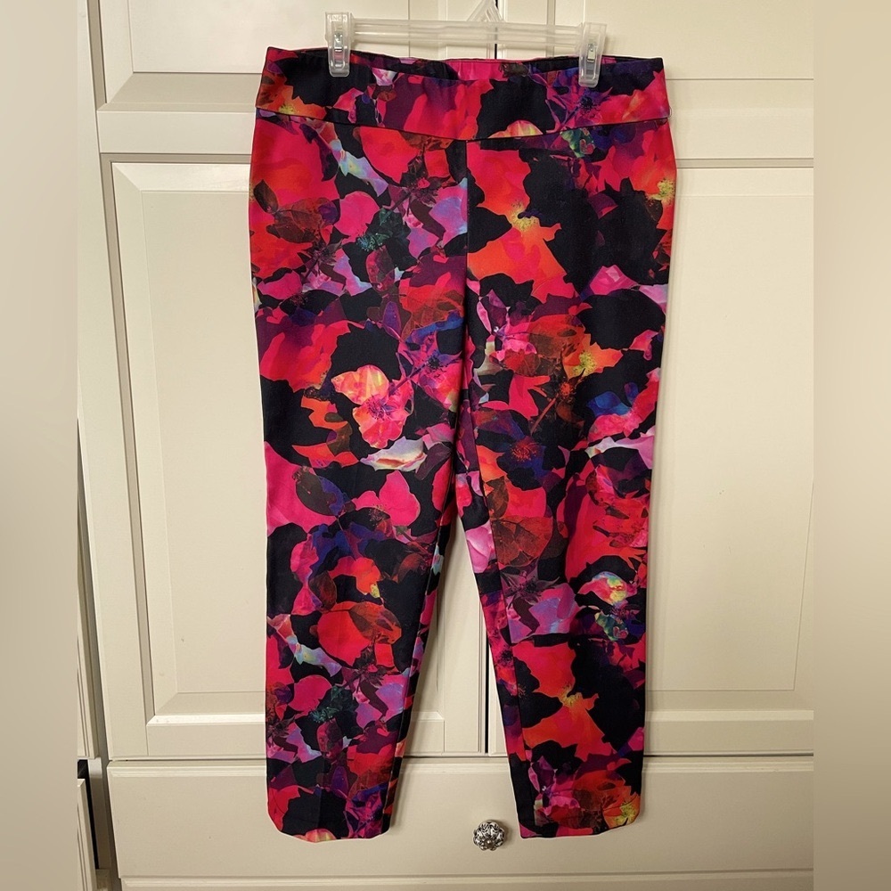 Colourful Print Stretch Crop Pant